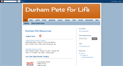 Desktop Screenshot of durhampetsforlife.com