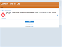 Tablet Screenshot of durhampetsforlife.com